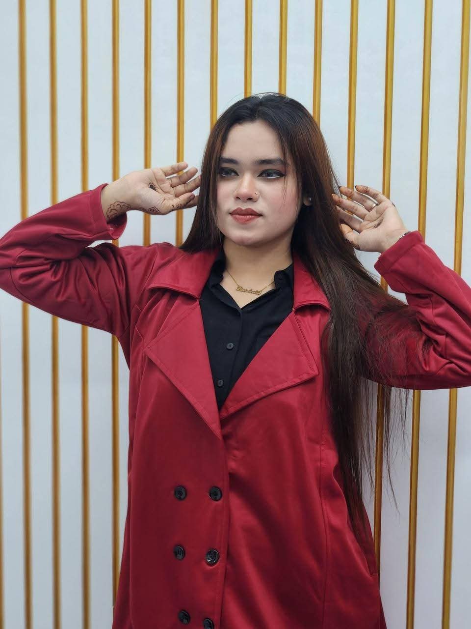 Stylish Ladies Winter Overcoat (Button System)